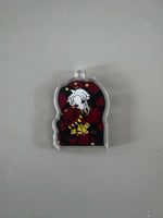 porte clés personnalisables figurines acryliques dessin animé couleurs variées motifs chibi clips
