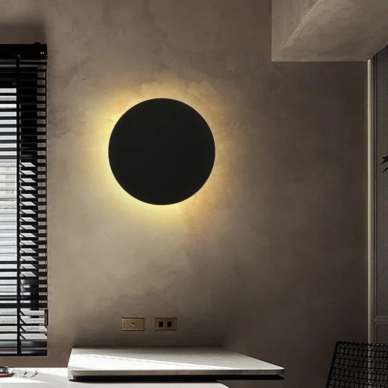 applique murale led moderne or noir gris claire éclairage chambre cuisine salle manger fixée