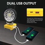 lampe travail led noir jaune 5000lm 35w clips usb moderne fonctionnelle