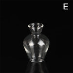 vases verre transparent rayures verticales classique terrarium hydroponique plante d'art artisanat fixations solides