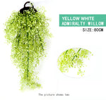 guirlande artificielle vigne violet vert blanc simple moderne extérieur accrochée fleurs anneaux métalliques