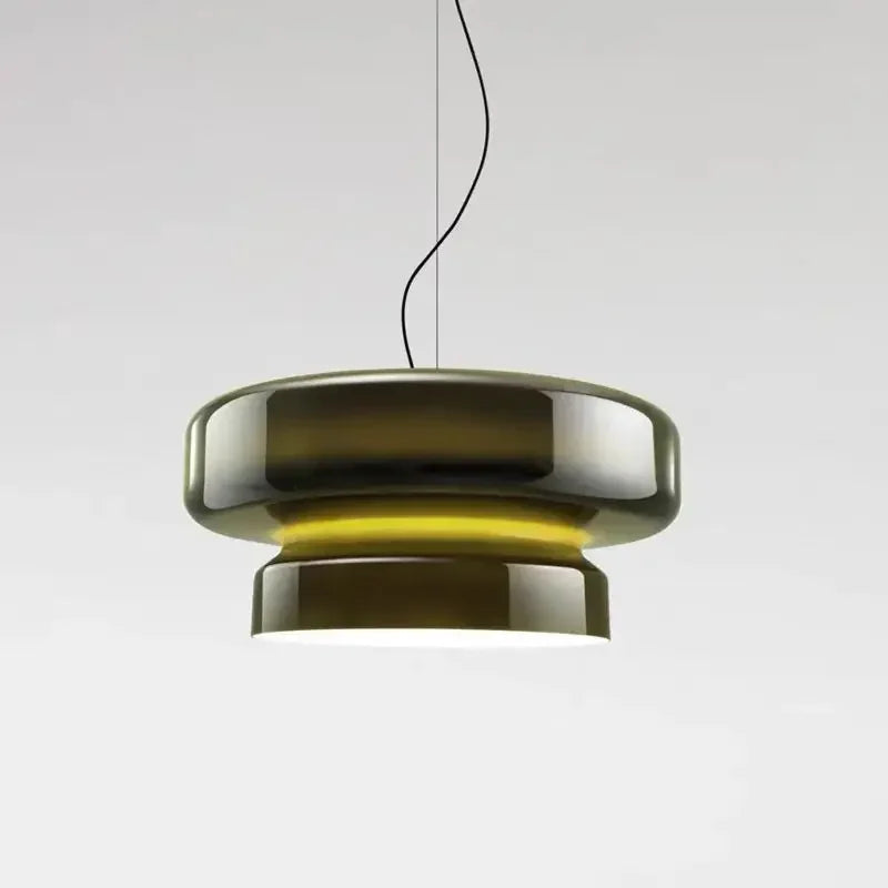 suspension lumineuse moderne noir marron pierre verre câble suspendu flux lumineux 249 2000 luminaire