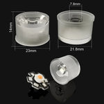 lentille led transparente moderne adhésive 1w 3w 5w 10pièces différentesangles hautepuissance