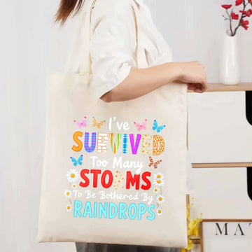 sac cabas toile beige motif papillons fleurs durable réutilisable largeur 35cm hauteur 40cm anses