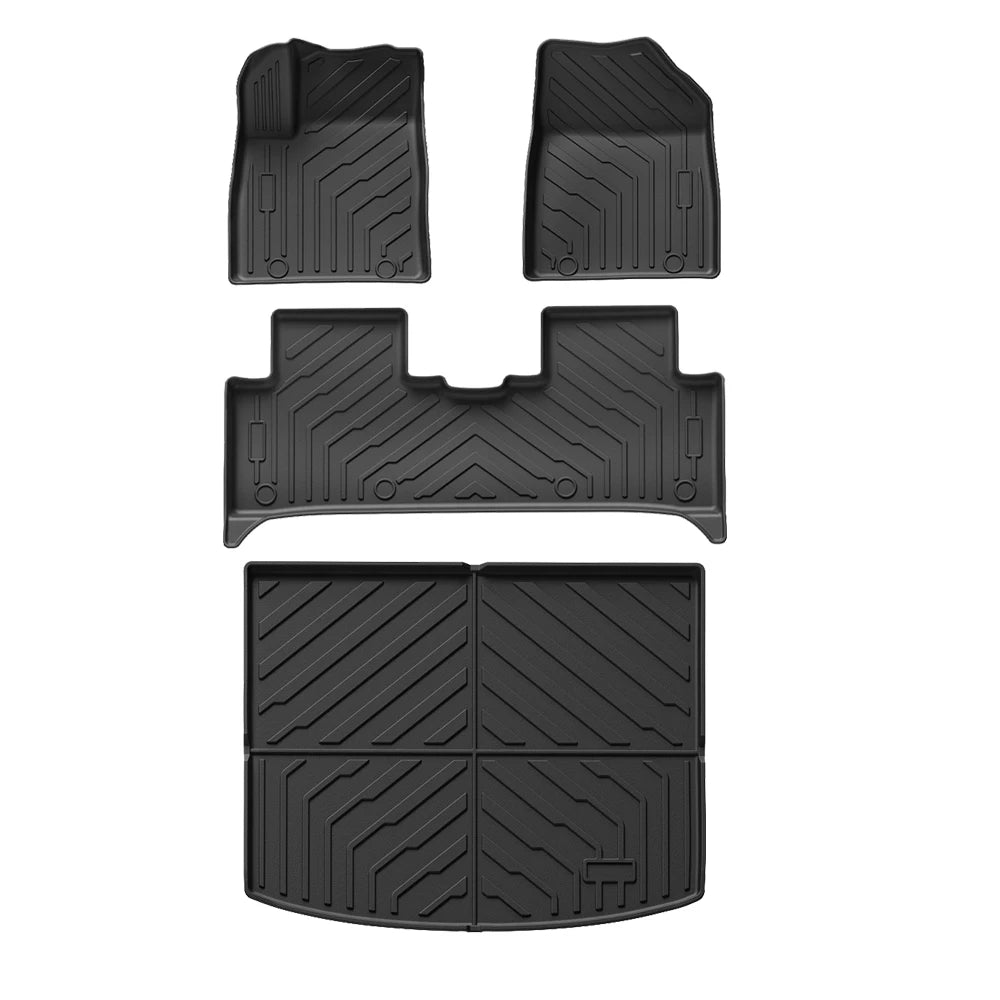 tapis sol tapis coffre voiture noir rayures diagonales moderne tout terrain protection toutes saisons