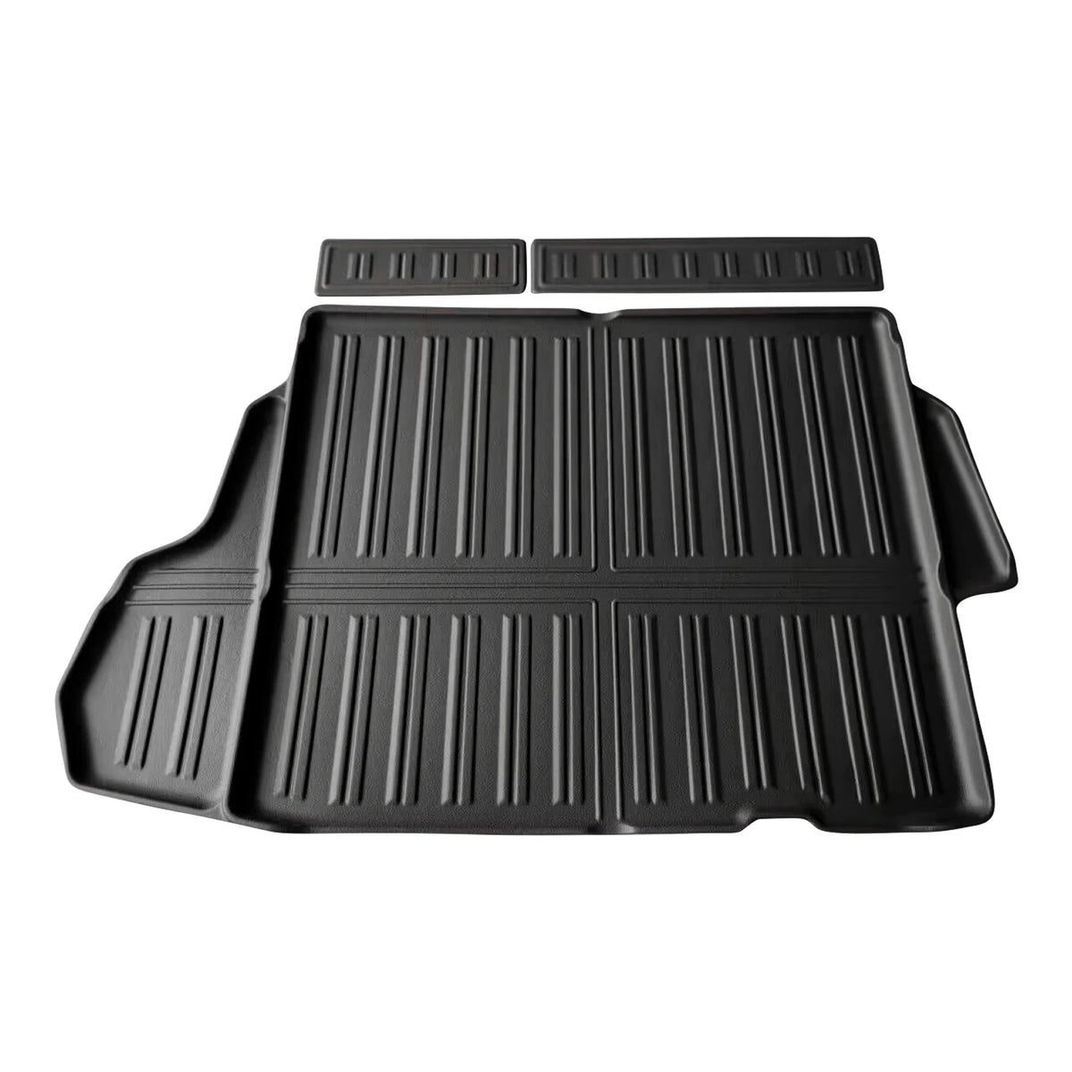 tapis sol voiture noir rayures horizontales moderne tpe avant arrière