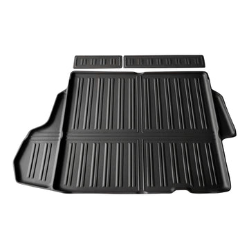 tapis sol voiture noir rayures horizontales moderne tpe avant arrière