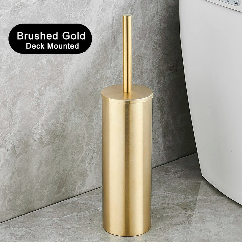 brosse wc murale acier inoxydable or noir argent moderne poignée