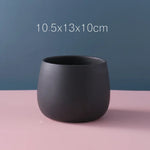 petit cache pot céramique moderne fleur artificielle décoration petit pot gris
