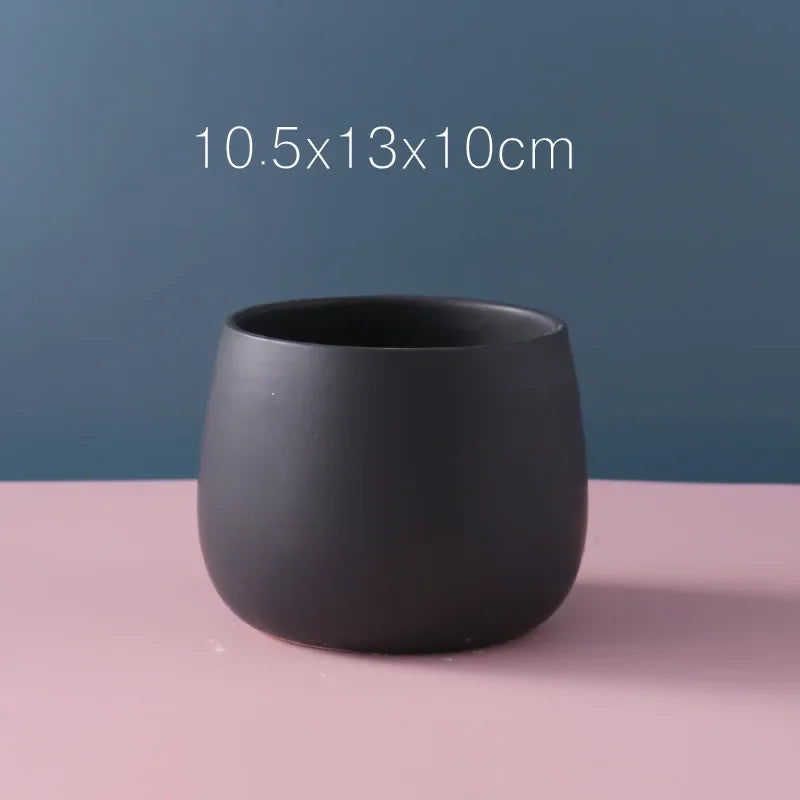 petit cache pot céramique moderne fleur artificielle décoration petit pot gris