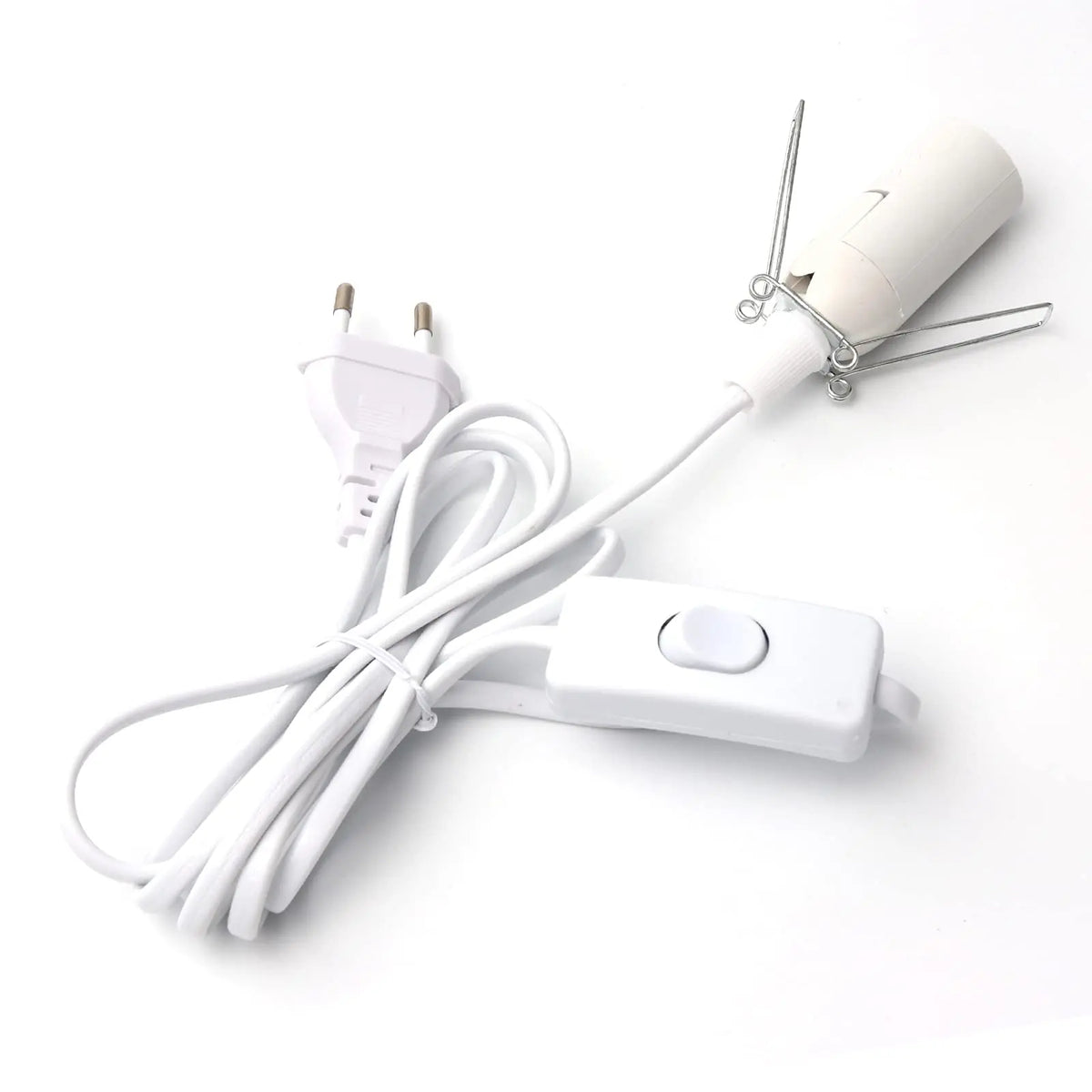 lampe sel pendentif led e14 moderne interrupteur câble électrique orange noir blanc