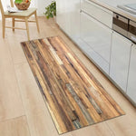 tapis multicolore planchers bois vieillis rustique imperméable résistant décoloration
