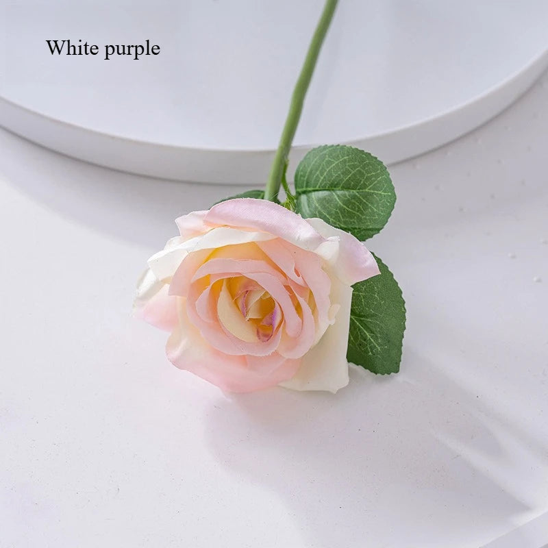 fleurs artificielles roses bleues vertes blanches violettes classiques intérieur mariage anniversaire baby shower