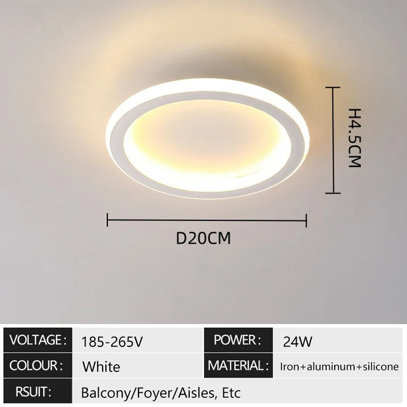 lampe couloir moderne blanc noir rond carré pentagone