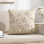 housse coussin motif fleurs blancs jaunes polyester coton 45cm doux confortable lit opacité fixations