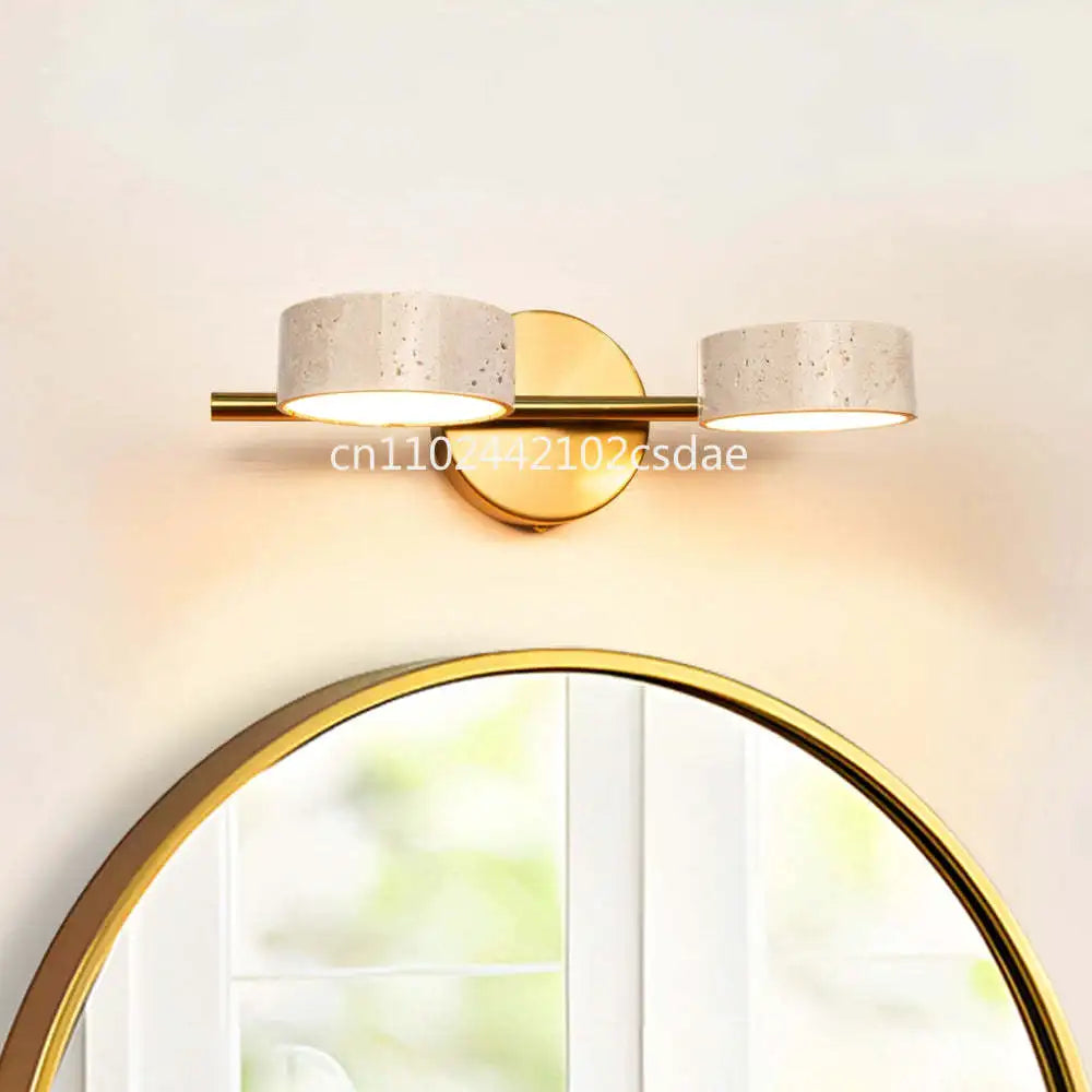 applique murale led or blanc texture granulée moderne éclairage cuisine chambre salon