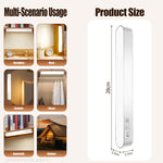 lampe led rectangle blanc texture grille hexagonale moderne sans fil rechargeable tactile 30cm longueur
