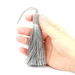 pompons décoratifs tissés dorés opaques 17cm rideaux vêtements artisanal 12 pièces