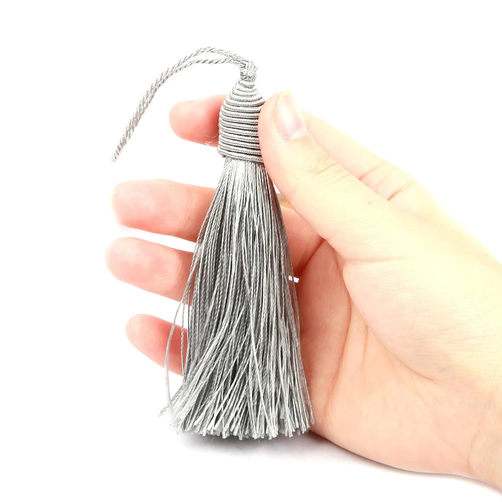 pompons décoratifs tissés dorés opaques 17cm rideaux vêtements artisanal 12 pièces