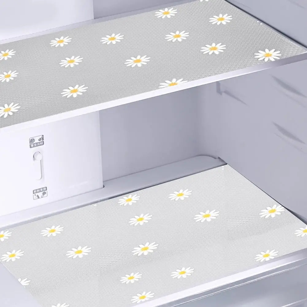 couvre caisses transparents fleurs blanches jaunes moderne décoratif adhésif blanc jaune gris