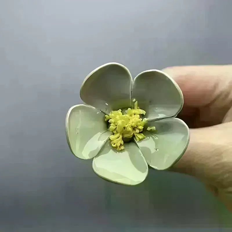 décoration intérieure moderne fleur artificielle céramique verte espoir beauté maison saint valentin