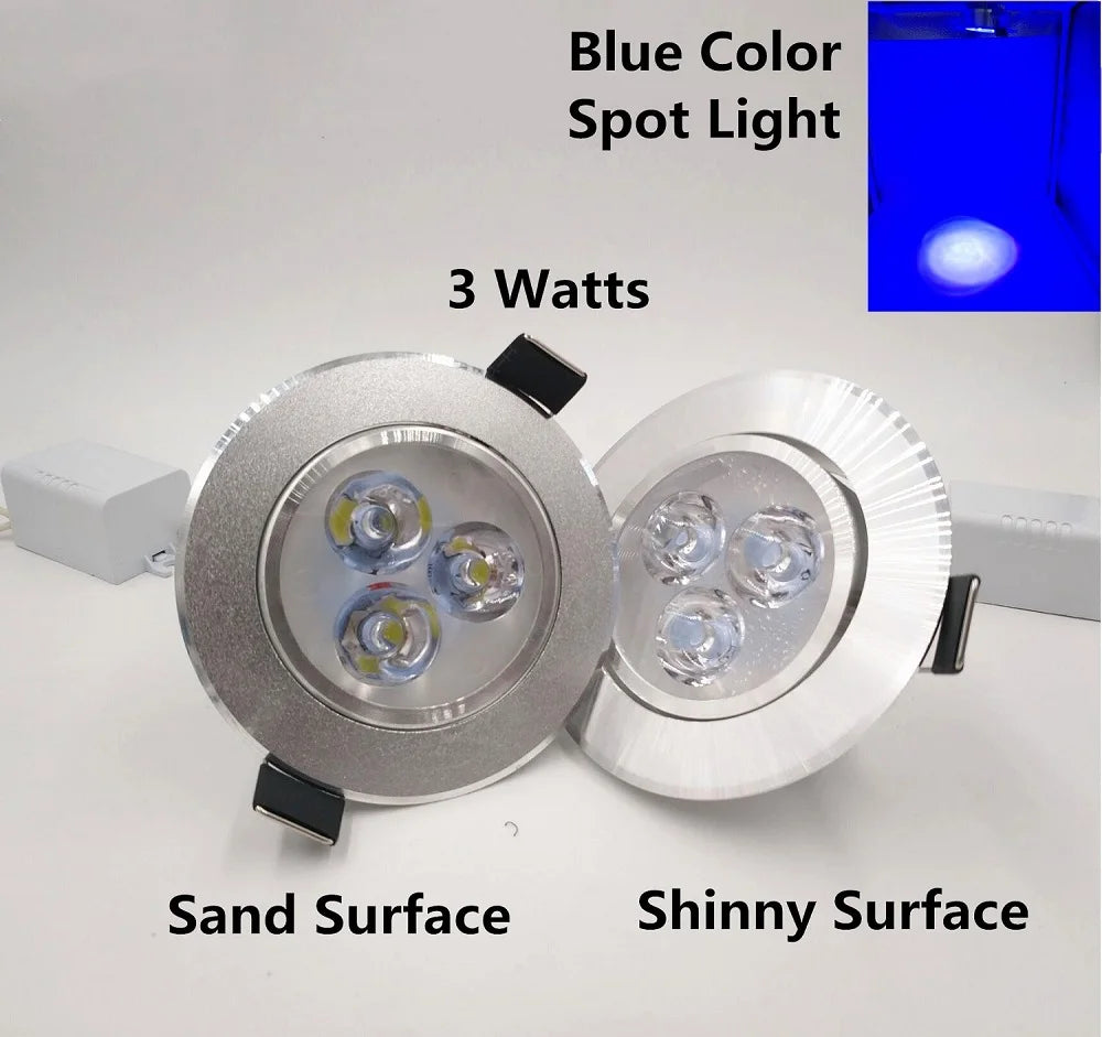 Spot LED argenté moderne surface gravée clips fixation câble d'alimentation 85 240V
