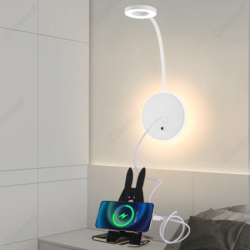 Applique murale LED rechargeable par USB en situation d'éclairage - Ombre Interieur