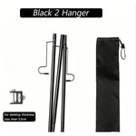 support lampe pliable camping noir double crochet rotatif moderne pratique sac rangement