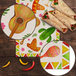 table cheminement tissé motif mexicain couleurs vives festif dimensions variées motifs festifs textiles artisanal