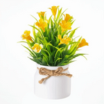plantes artificielles modernes feuilles fleurs multicolores pot décoration intérieure extérieure