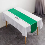 nappe satinée table fête blanc rouge rose anniversaire mariage baptême noël saint valentin