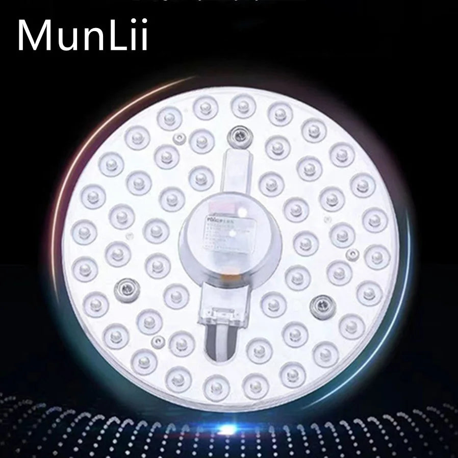 module led blanc rond lumiere ponctuelle moderne technologie 220v 12w 18w 24w 36w variable