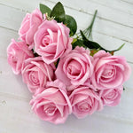 bouquet roses artificielles soie decoration intérieure moderne élégante anniversaire fiançailles graduation valentin