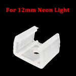 clips fixation rubans led blancs plastique haute qualité 6mm 8mm 12mm certifiés fcc rohs