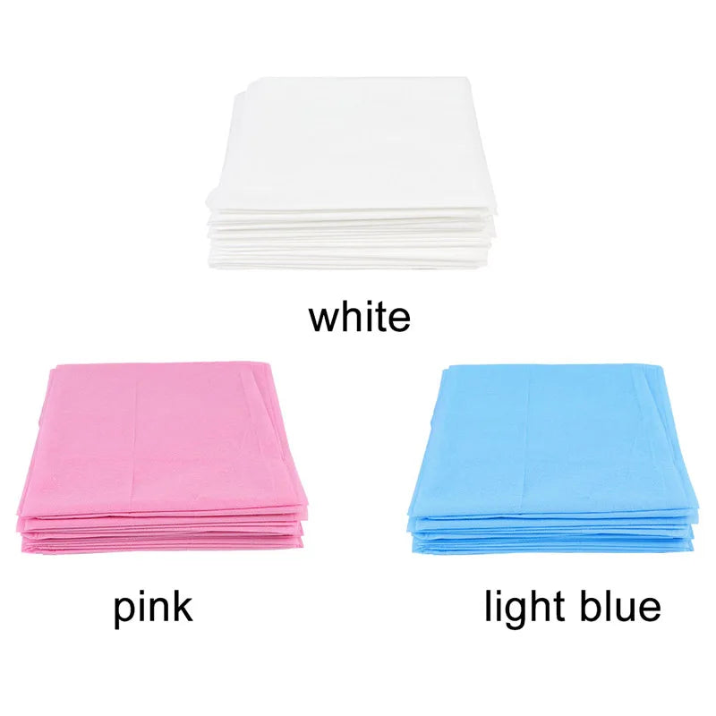 draps jetables massage blanc rose bleu violet lisses non tissés opaques simples adultes 80x180cm
