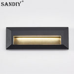 applique murale led moderne extérieure ip65 noir doré adhésif verre borosilicate