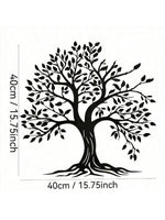 décoration murale moderne oiseaux volants arbre racines silhouette noireextérieur suspendu jardin patio