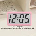 horloge numérique moderne minimaliste blanc noir affichage led piles ag10 incluses