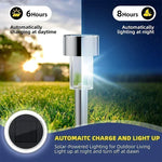 lampe solaire extérieure jardin led argentée noire moderne ip44 abs