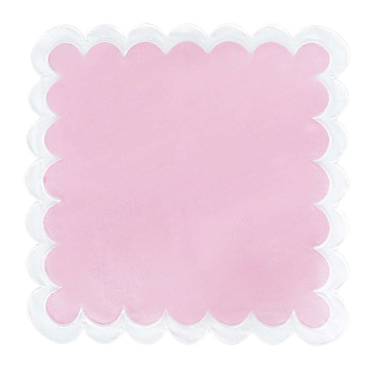 serviette table coton brodée bordure ondulée moderne décoration banquet mariage