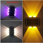 applique murale solaire led moderne noire blanche jaune bleue panneau solaire adhésif fixeextérieur