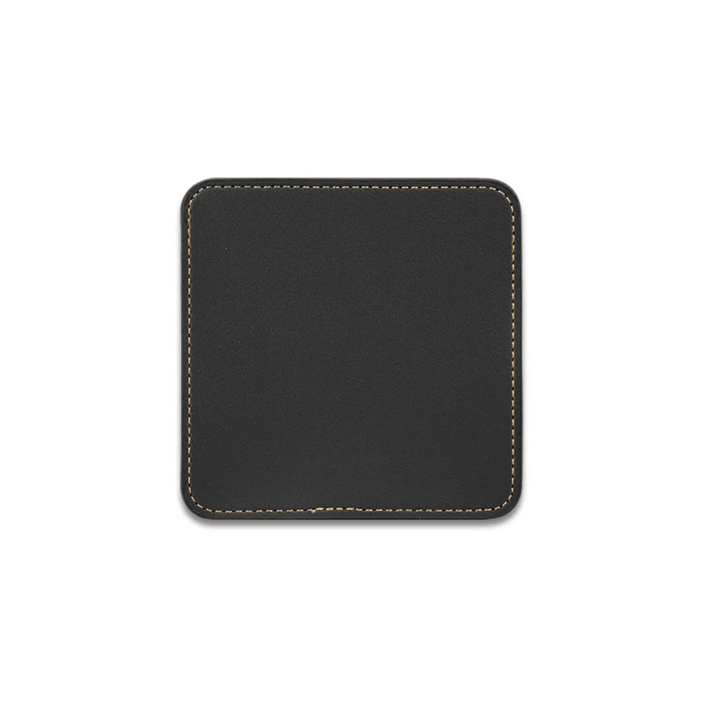 coasters simili cuir marron gris modernes antidérapants imperméables table marron clair marron foncé