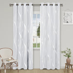 rideau moderne polyester opaque motif rayures ondulées gris blanc rose noir rouge salon chambrehôtel