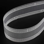 ruban polyester polonais blanc classique 75mm large clips inclusion différentes longueurs