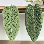 gant toilette vert rose feuille stylisée doux moelleux moderne décoratif absorbant rapide