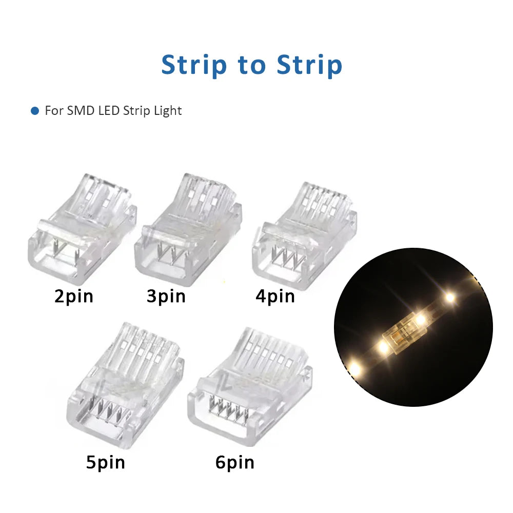 connecteur bande led transparent broches ruban led smd