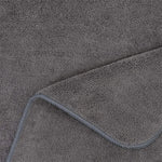 serviette bain microfibre absorption rapide séchage rapide serviette rectangulaire gris foncé texture douce moderne