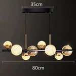 suspension lumineuse moderne géométriques noir doré led 249 2000lm