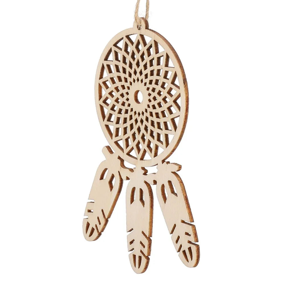 décoration murale dreamcatchers bois naturel traditionnel crochet plumes cordelettes artisanat ornement suspendre kit