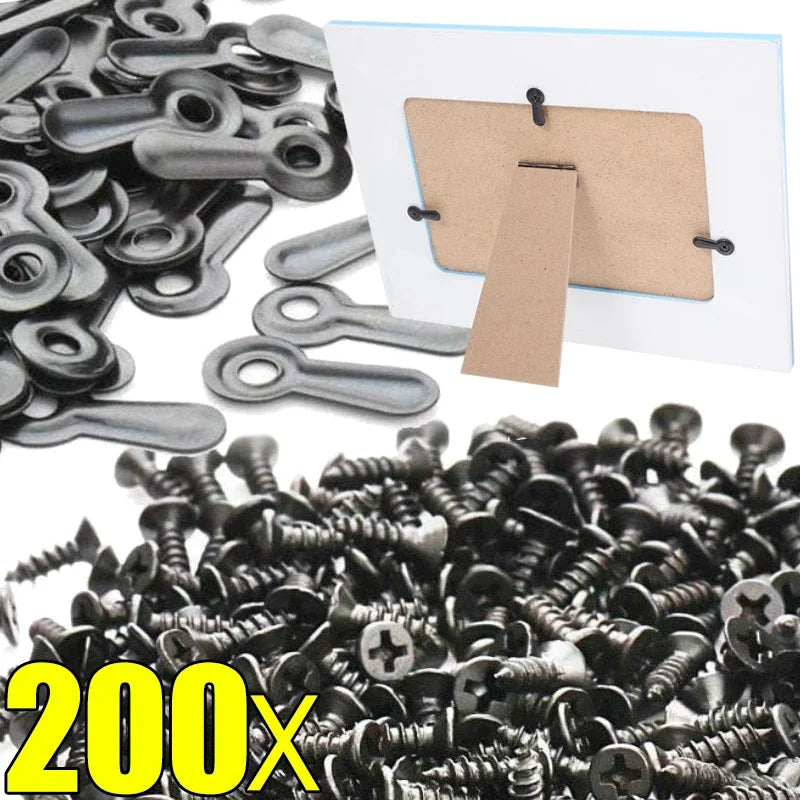 pièces cadre photo noir rondelettes pratique durable quincailleries travaux bois